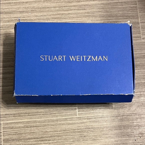 Stuart Weitzman Blue Box with Cream and Gray Sneakers. Brand new sz8 or 9 - Picture 1 of 16